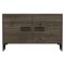 Mobile Porta tv Marrone Scuro 2 Ripiani 4 Ante 120x30x75h cm, 4 Vani - Luzzi