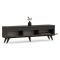 Mobile Porta tv Marrone Scuro 3 Vani 3 Ante 150x30x45h cm, Apertura a Ribalta - Romeno
