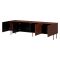 Mobile Porta tv Marrone Terracotta un Ripiano 2 Ante 200x42x60h cm, 4 Vani - Mornago