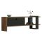 Mobile Porta tv Nero Antracite Marrone Noce Un'anta Apertura a Ribalta 120x25x37h cm, 2 Vani - Taurasi