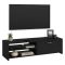 Mobile Porta tv Nero un Cassetto 2 Ripiani 120x39x31h cm, 2 Vani - Lihamo