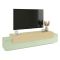 Mobile Porta tv Verde 3 Ripiani 4 Vani 200x45x51.5h cm, 3 Ante - Cassino
