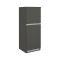 Mobile portafrigo 2 ante 60x165h cm antracite e ardesia - Mesarthim