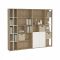 Mobile salotto multifunzione 240cm rovere e bianco - Litvjak
