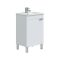 Mobile sottolavabo 1 anta 50x38x80h cm bianco lucido - Iselle