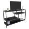 Mobile TV antracite e nero 120x39x75h cm in legno - Ivette