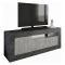 Mobile TV ardesia e cemento 138x42x56h cm 3 ante - Iole