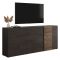 Mobile TV ardesia e noce 181x44x59h cm 3 ante - Sidr