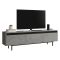 Mobile TV argento e nero 160x35x45h cm 3 ante - Titli