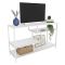 Mobile TV bianco 120x39x75h cm in legno - Ivette
