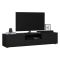 Mobile TV nero 177x39x38h cm 2 ante e 1 cassetto - Giaele
