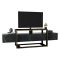 Mobile TV nero e oro 160x46x49h cm in legno - Jo