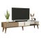 Mobile TV noce e crema 180x35x40h cm 2 ante - Gordon