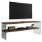 Mobile TV noce scuro 120x35x45h cm in legno - Italia
