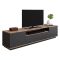 Mobile TV quercia e antracite 180x44x44h cm 2 ante - Asellina