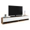 Mobile TV quercia e bianco 180x31x29h cm 2 ante - Compasso