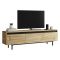 Mobile TV quercia e nero 160x35x45h cm 3 ante - Titli