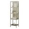 Mobile vetrina minimal in metallo 42x35x160h cm panna - Laces