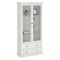 Mobile vetrina vintage 2 ante 96x41x200h cm bianco - Honore