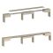 Panca estensibile olmo 290x25x45h cm - Quedan