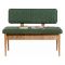 Panca Marrone Quercia Verde Peso Supportato 150 kg Colore Struttura Verde 110x40x85h cm, Altezza Seduta 48 cm - Salento