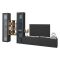 Parete attrezzata 3 ante 320cm antracite - Lome