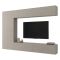 Parete Attrezzata Beige Modulabile 8 Ripiani, Apertura Battente - Gatira