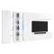 Parete Attrezzata Bianco 20 Ripiani Modulabile 320x30x180h cm, 19 Vani - Bellino