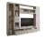 Parete Attrezzata Marrone Olmo Modulabile 4 Cassetti, 8 Ripiani - Carenno