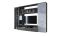 Parete Attrezzata Nero Antracite Grigio Cemento 5 Ripiani 2 Cassetti, Modulabile - Sovizzo