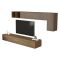 Parete salotto 5 ante 276cm bronzo e noce - Barumini