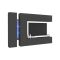 Parete salotto smart 280cm antracite - Enstatite
