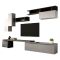 Parete salotto smart 290cm ardesia e grigia - Chris