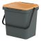 Pattumiera Giallo Capacità 35 lt un Cestino 40x31x39h cm, Made in Italy - Foscas