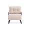 Poltrona Beige Reclinabile Braccioli 60x78x78h cm, Peso Supportato 100 kg - Keoni