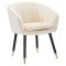 Poltrona Bianco oro Braccioli Materiale Struttura in Tessuto 62x58x78h cm, Colore Struttura oro - Cachi