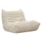 Poltrona Bianco Rivestimento in Tessuto Bouclè Materiale Struttura in Tessuto 27x27x108h cm, Altezza Seduta 45 cm - Battam