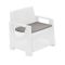 Poltrona da Esterno Bianco Braccioli 72x66 cm, Cuscini Inclusi - Rho