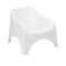 Poltrona da Esterno Bianco una Sedia 79x81 cm, Braccioli - Agri