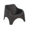 Poltrona da Esterno Nero Antracite una Sedia 79x81 cm, Braccioli - Agri