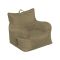 Poltrona in poliestere con braccioli beige - Ossidiana