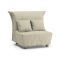 Poltrona in tessuto sfoderabile beige - Andreou