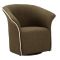 Poltrona Verde Bianco Base Girevole Braccioli 84x66x80h cm, Materiale Struttura in Metallo - Toamas