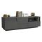 Porta TV antracite 150x44x46h cm 2 ante e 1 cassetto - Cecia