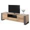 Porta TV beige 150x42x60h cm 3 ante - Frassino