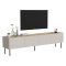 Porta TV beige e rovere 200x40x52h cm 4 ante - Scopa