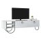Porta TV bianco 150x36x44h cm 2 ante e 2 cassetti - Adige