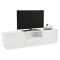 Porta TV bianco 160x29x42h cm 3 ante - Morrigan