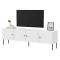 Porta TV bianco 201x40x60h cm 4 ante - Piode