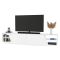 Porta TV bianco 240x37x47h cm 2 ante - Apat
